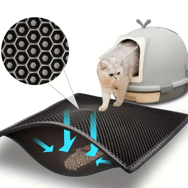 Cat Litter Mat Waterproof - Double Layer