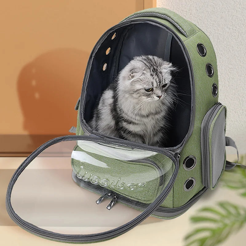 ClearComfort- Pet Carrier Backpack – Breathable & Safe