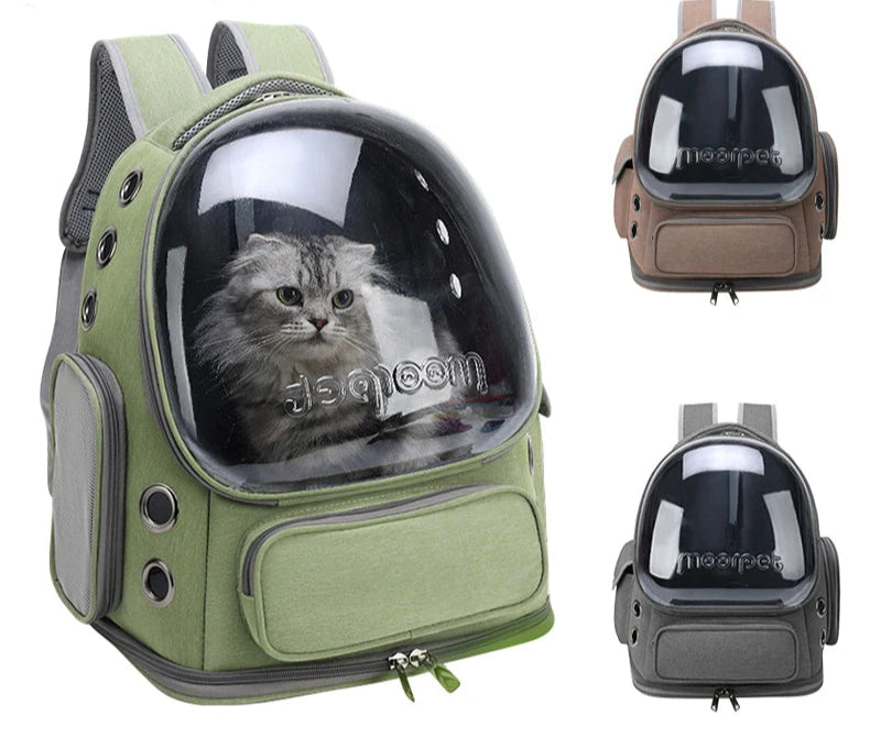 ClearComfort- Pet Carrier Backpack – Breathable & Safe