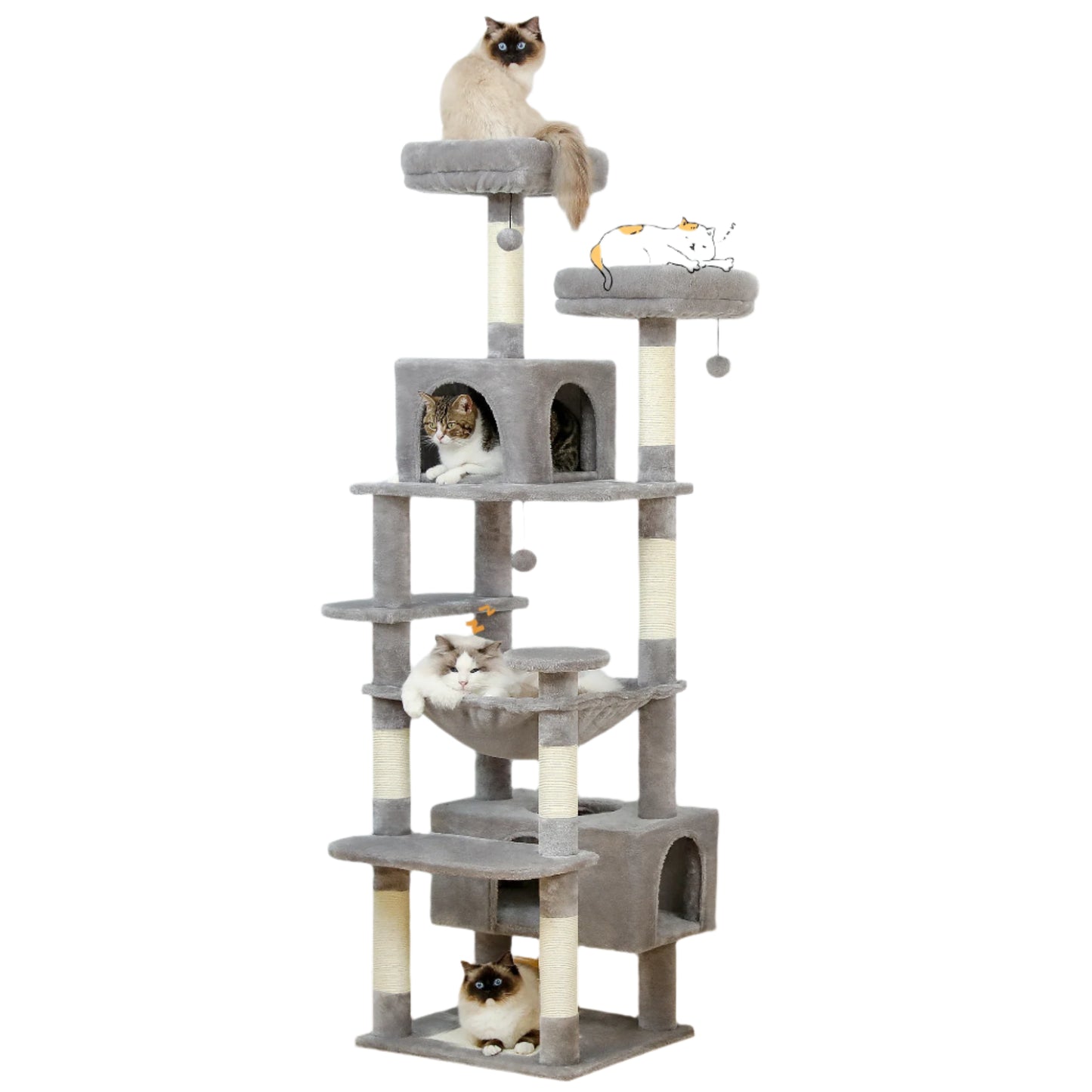 Tree Cat Tree and Tower for Indoor Cats - Luxury and Playful