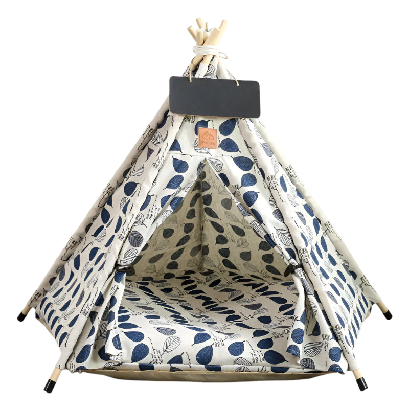 Pet Teepee Tent for Cats and Dogs - Portable Removable Washable