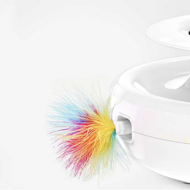 2 in 1 Smart Cat Toys Automatic Feather Fun Ball