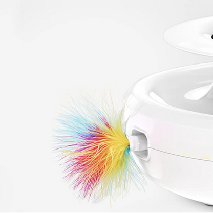 2 in 1 Smart Cat Toys Automatic Feather Fun Ball