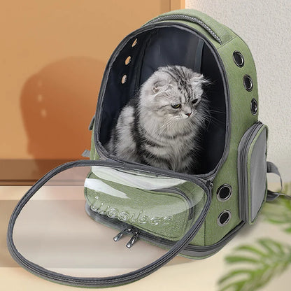 ClearComfort- Pet Carrier Backpack – Breathable & Safe