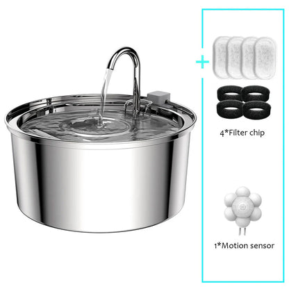 Automatic Stainless Steel Pet Water Fountain - Durable and Efficient