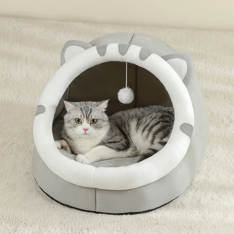 Super Cozy Cat Bed Cave – Warm Pet House