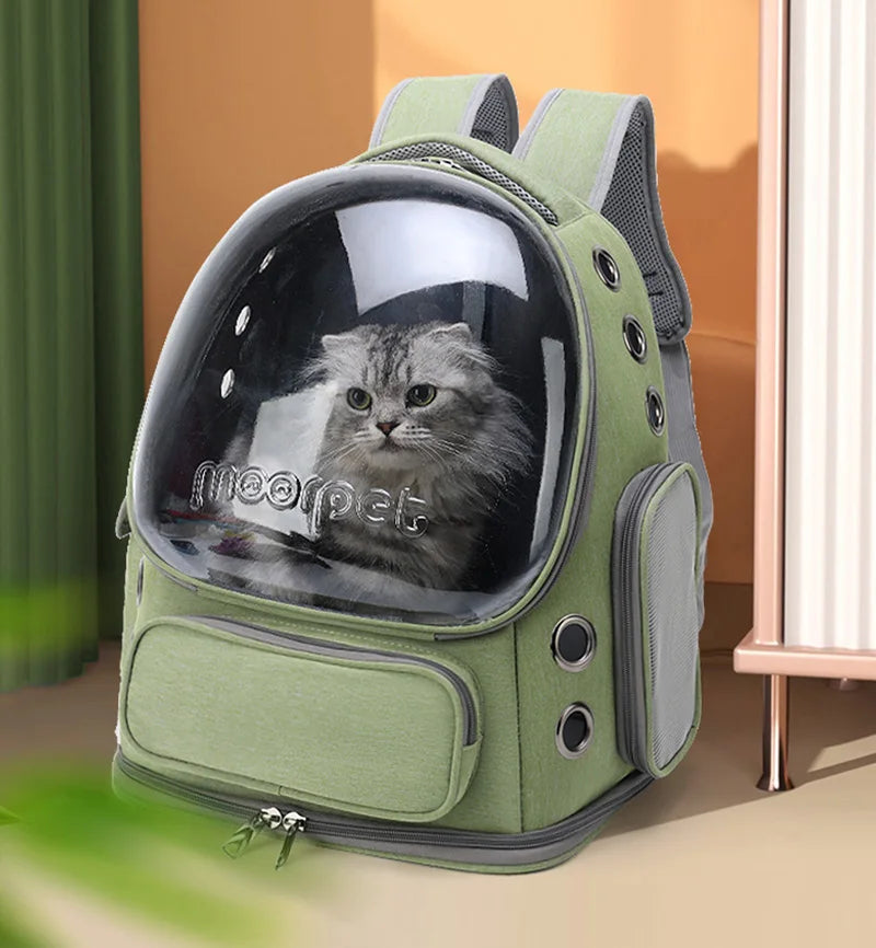 ClearComfort- Pet Carrier Backpack – Breathable & Safe