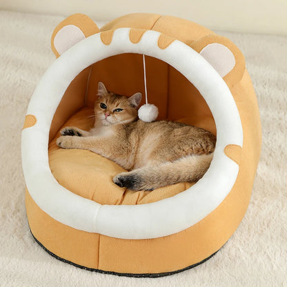 Super Cozy Cat Bed Cave – Warm Pet House